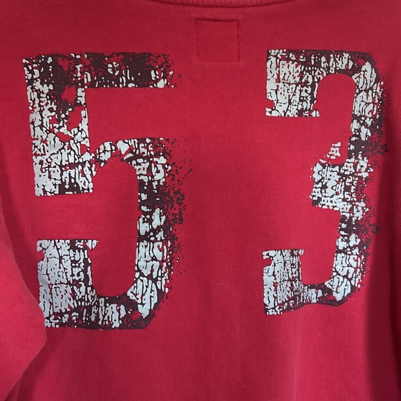 LEVI’S vintage red jersey crewneck fits unisex small - Picture 5 of 10